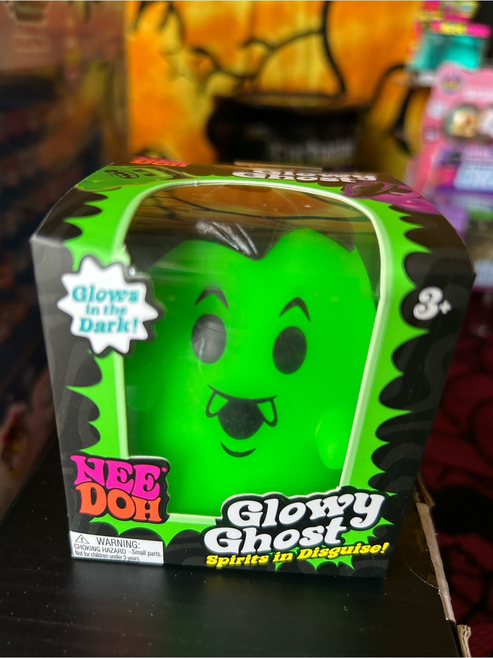 Nee Doh Glowy Ghost Glow-in-the-Dark Green